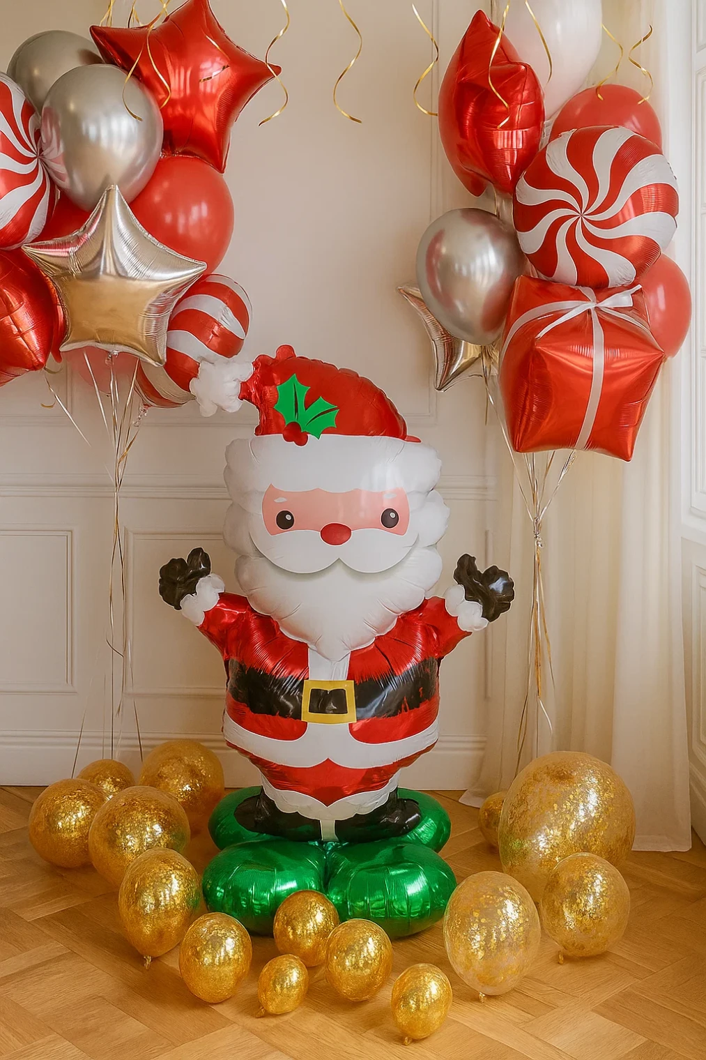 Набор шаров «Дед Мороз с подарками» Набор шаров «Дед Мороз с подарками»