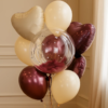 Фонтан из шаров с баблс «Бургунди»