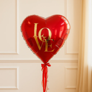 Шар-сердце с любой надписью 70 см