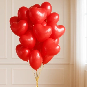 Связка шаров «20 сердец»