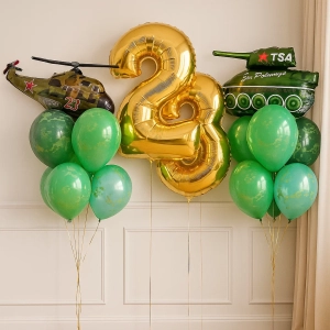 Фонтан из шаров С техникой и цифры