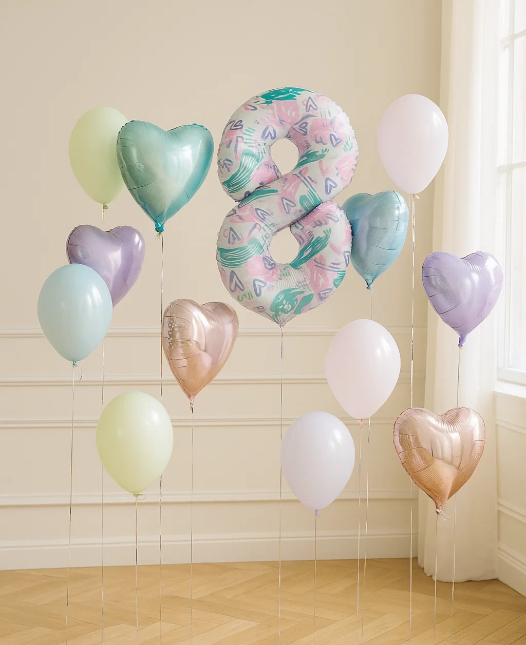 Фотозона из шаров «Нежная» Фотозона из шаров «Нежная»