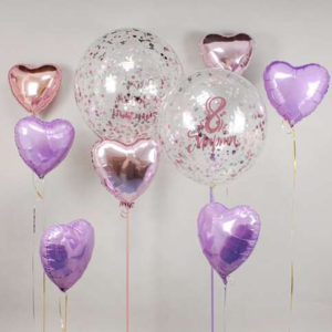 Фотозона из шаров "Сердечная"