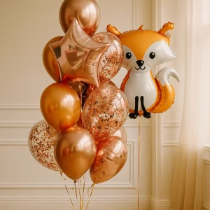 Шары-хром «С лисичкой»