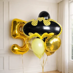 Набор шаров "Бэтмен" и цифры