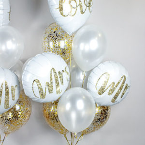 Фонтаны из шаров "Свадебные" 2 шт