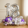 Шары с воздухом "Лиловая прелесть"