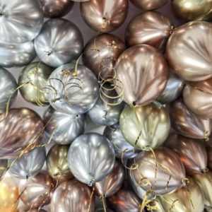 25 шаров "Нежный Хром"