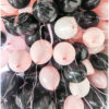 30 шаров "Черный и розовый"