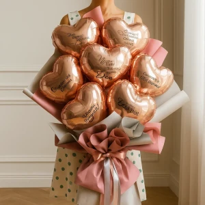 Букет с пожеланиями