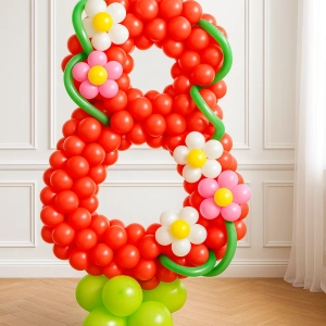 Цифра из шаров 8 марта 160 см