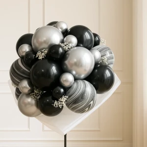 Букет из шаров «Черный агат»
