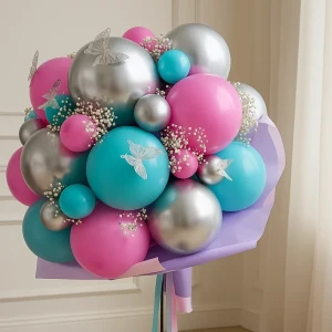 Букет из шаров «Фуксия»