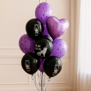 Фонтан из шаров «Уэнсдей»