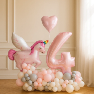Шары «Единорог на подставке»