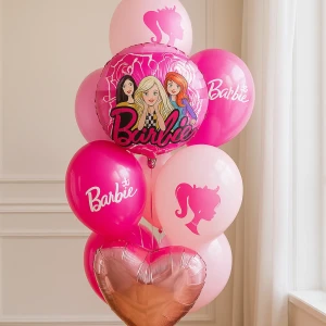 Фонтан из шаров «Моя Барби»