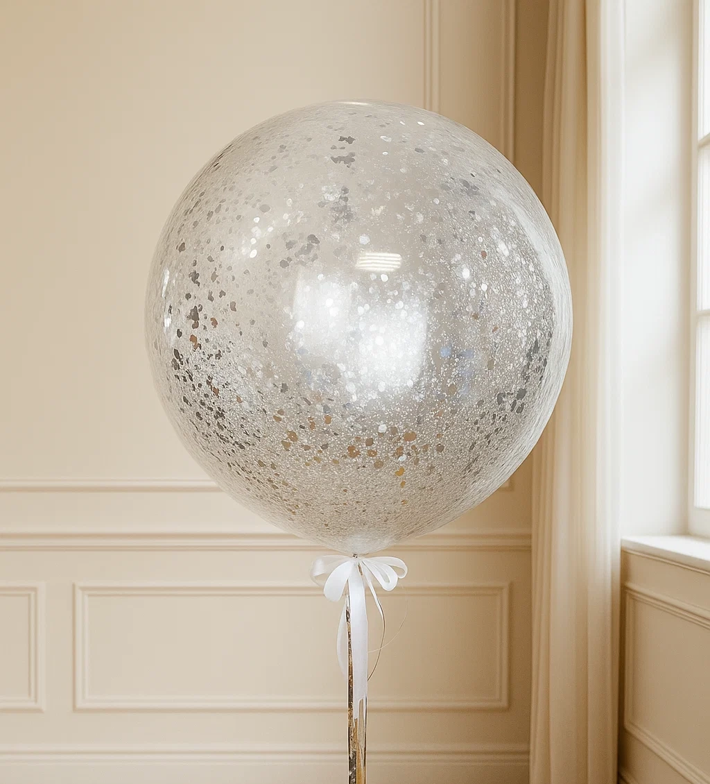 Гигант с конфетти «Серебро» Гигант с конфетти «Серебро»