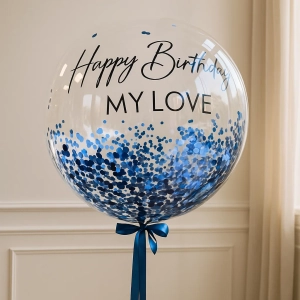 Шар-гигант с виним конфетти