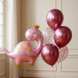 Набор шаров "Динозавр и принцесса"