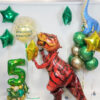 Набор шаров "Динозавры с цифрой"