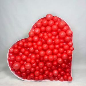 Сердце с шарами "Аэромозайка" 130x130 см