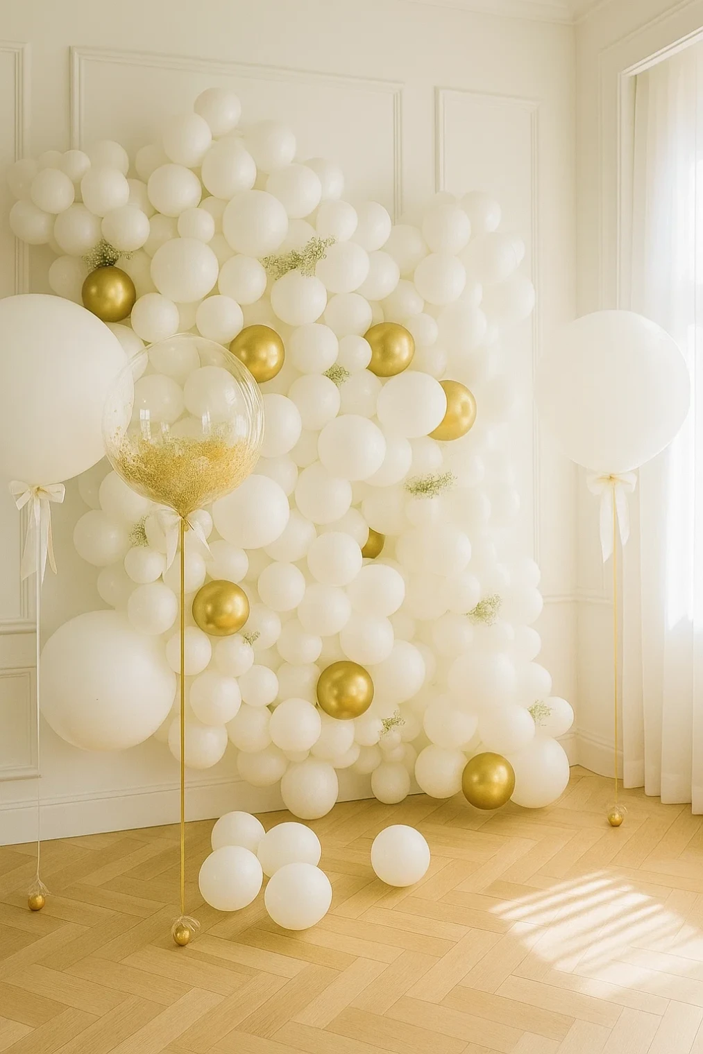 Стена из шаров с гигантами Стена из шаров с гигантами