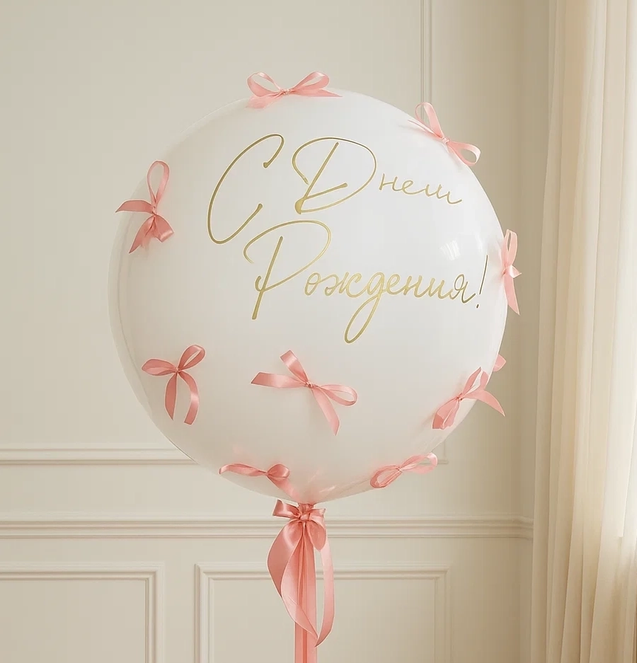 Зеркальный шар с бантиками Зеркальный шар с бантиками