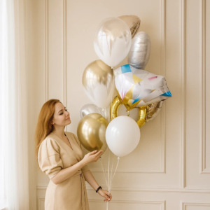 Набор шаров "Золотой девичник" фото 2