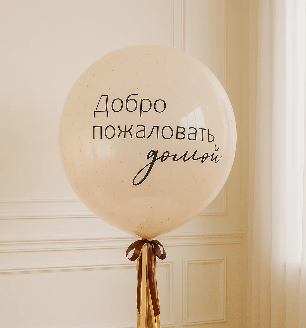 Шар гигант «Добро пожаловать домой» Шар гигант «Добро пожаловать домой»