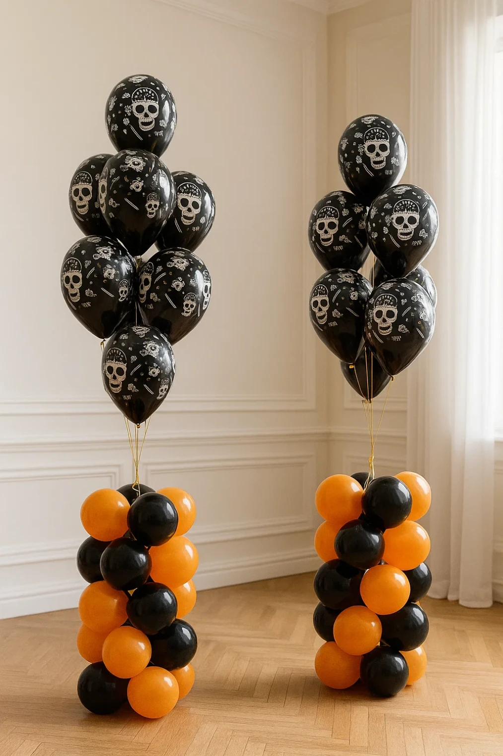 Фонтан из шаров «Черепа» 2шт Фонтан из шаров «Черепа» 2шт