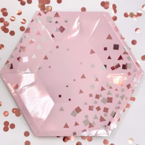 Набор праздничной посуды "Розовое золото" фото 4