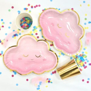 Набор тарелки и стаканы Облако голубое" фото 2