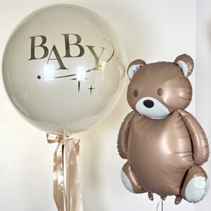 Набор шаров на выписку "Шоколадный мишка" фото 2