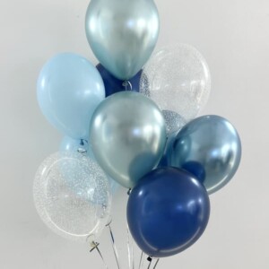 Новогодние шары "Синий иней" фото 3