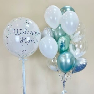 Шары на выписку "Голубой кит" фото 3