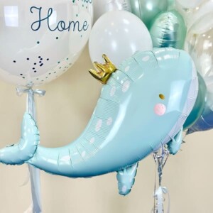 Шары на выписку "Голубой кит" фото 2