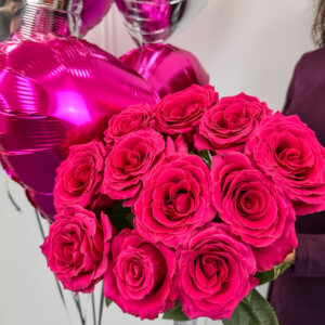 Комбо набор "Яркая фуксия" с букетом фото 2