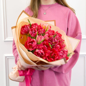 Букет пионовидных тюльпанов фото 1