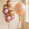 Набор шаров с гигантом "Розовое золото"