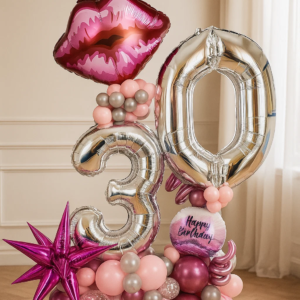 Шары "Розовый поцелуй"