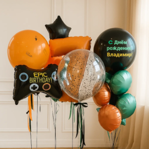 Шары "Стильные пиксели"