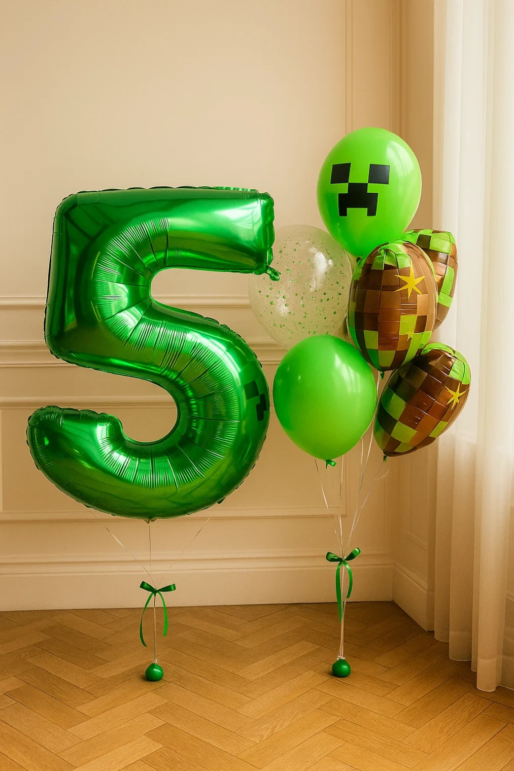 Шар-цифра с фонтаном "Майнкрафт" Шар-цифра с фонтаном "Майнкрафт"