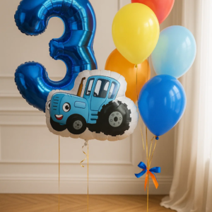 Шарики "Синий трактор" фото 2