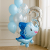 Набор шаров "Синий дино"