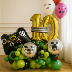 Шары "Minecraft" с цифрами