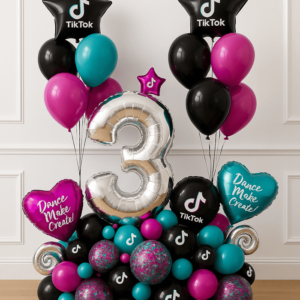 Композиция из шаров "Тiktok вечеринка"