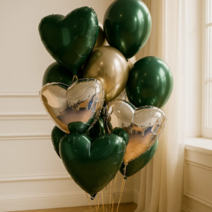 Набор шаров на праздник "Изумрудный"