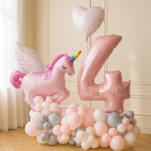 Пакет шаров "С зайкой на подставке" фото 2