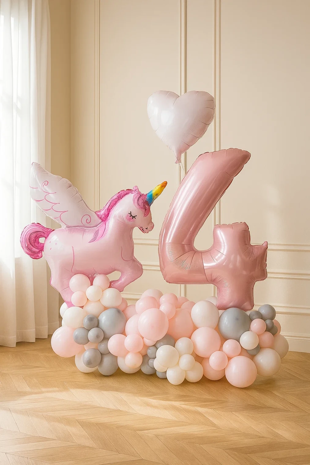 Пакет шаров «С зайкой на подставке» Пакет шаров "С зайкой на подставке" фото 2