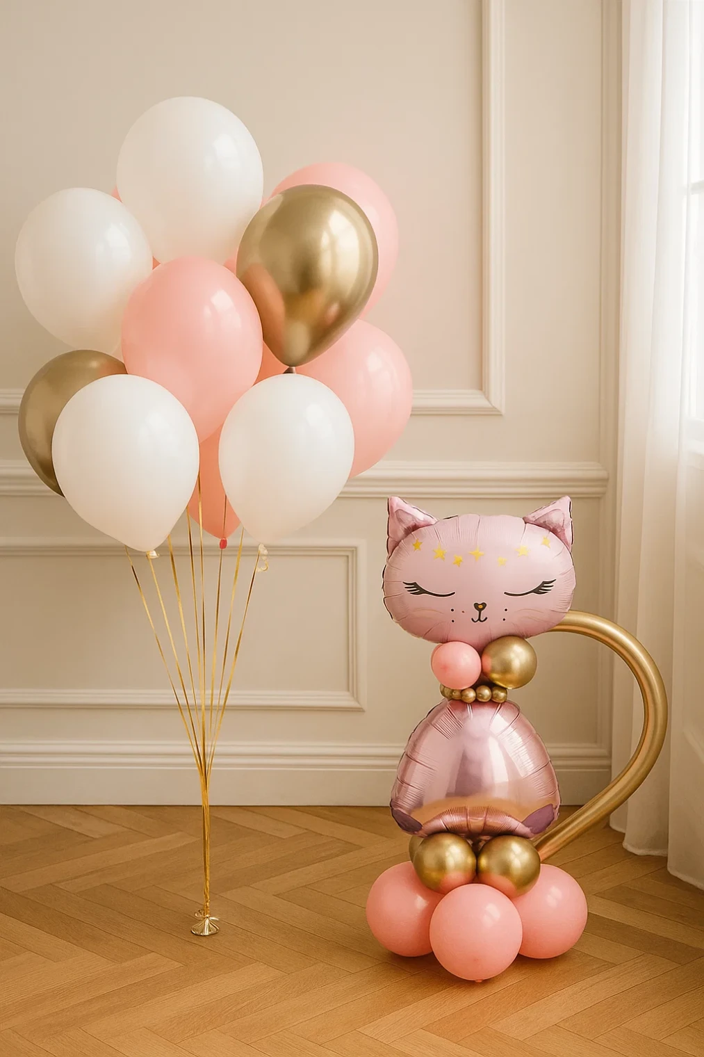 Набор на день рождения "Кошечка с шарами" Набор на день рождения "Кошечка с шарами"